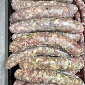Grosses saucisses aux herbes le ruisseau