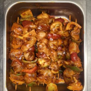 brochettes de poulet grilladin tex-mex le ruisseau