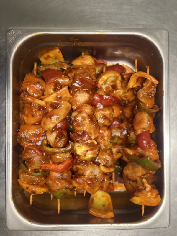 brochettes de poulet grilladin tex-mex le ruisseau